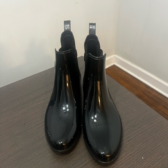 Nautica Black Rain Boots with Silver Accents - Picture 2 of 6